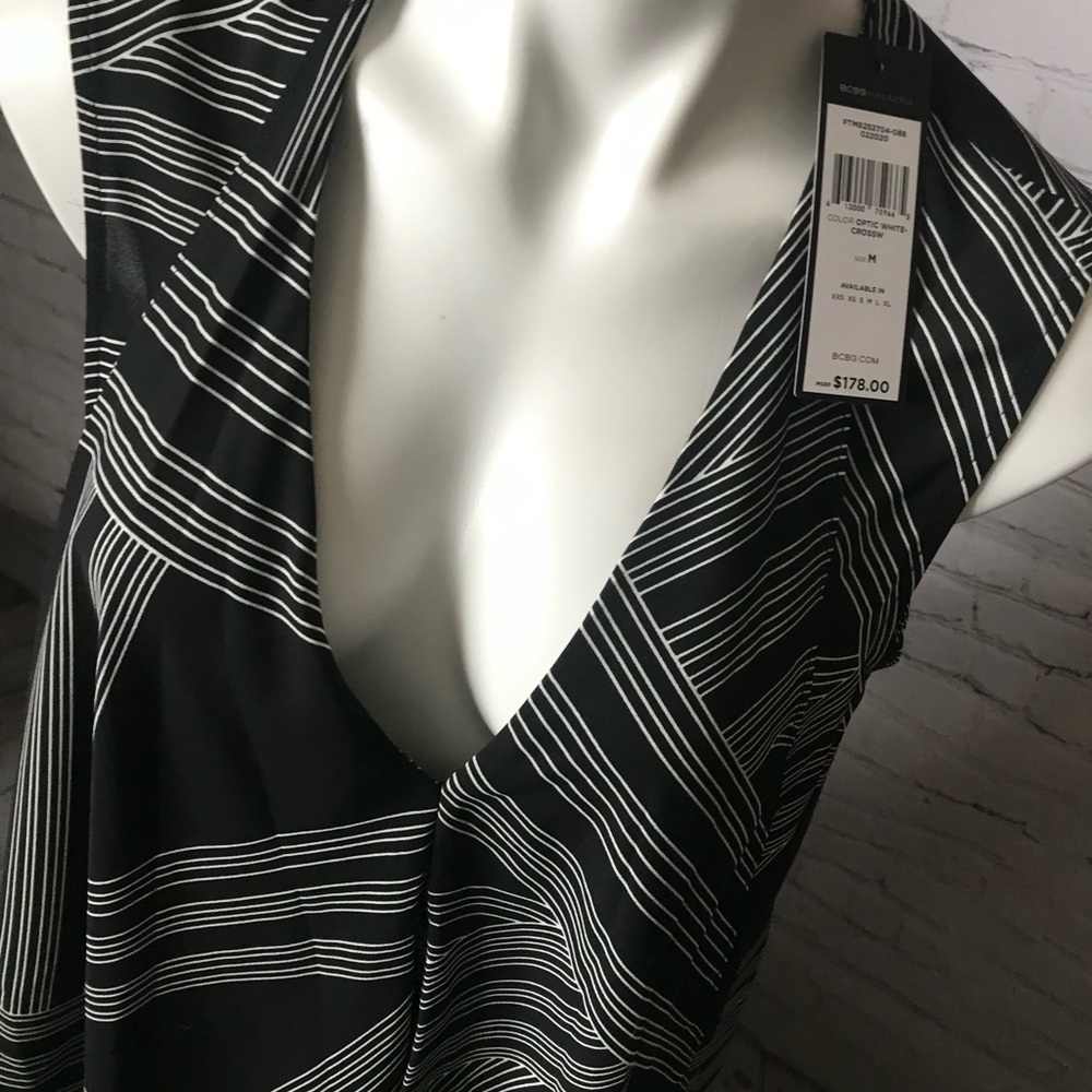 BCBGMAXAZRIA Womens Geometric Hi-Low dress /Tunic - Picture 6 of 12
